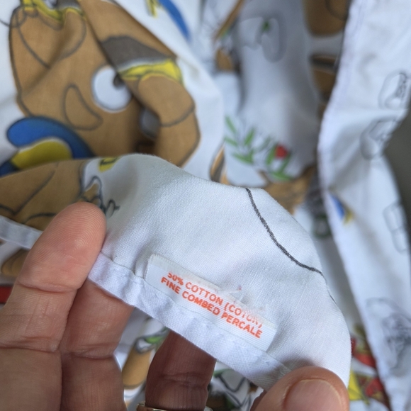 Vintage 1976 McDonald's Twin Size Fitted Sheets And Flat Sheet. - Picture 6 of 6